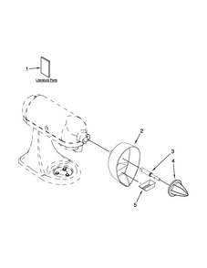 Attachment Parts Diagram and Parts List for JE0  KitchenAid Mixer