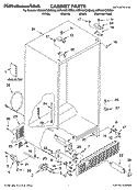 CABINET PARTS Diagram and Parts List for KSRA22CNSS00  KitchenAid Refrigerator