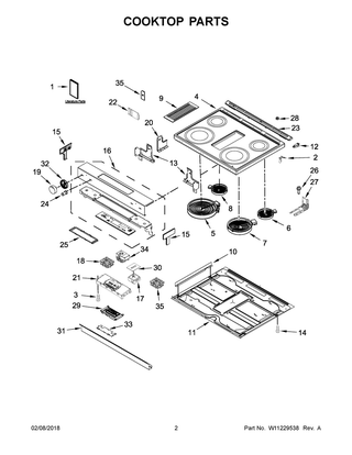 Part Location Diagram of W10896666 Whirlpool Use And Care Guide