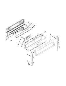Control Panel Parts Diagram and Parts List for IGS900DS00  Whirlpool Range