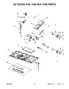 04 - Interior And Ventilation Parts Diagram and Parts List for YWMH53521HV05  Whirlpool Microwave