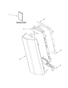Control Panel Parts Diagram and Parts List for KMHC319EWH0  KitchenAid Microwave