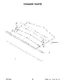 Drawer Parts Diagram and Parts List for KSEG950ESS3  KitchenAid Range