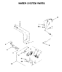 Water system parts Diagram and Parts List for WFW560CHW1  Whirlpool Washer