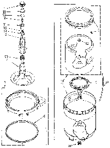 Agitator, Basket And Tub Diagram and Parts List for LA5300XTN0  Whirlpool Washer