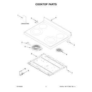 Part Location Diagram of W11765581 Whirlpool Main, Harness