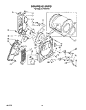 SECTION Diagram and Parts List for LE7760XWN0  Whirlpool Dryer