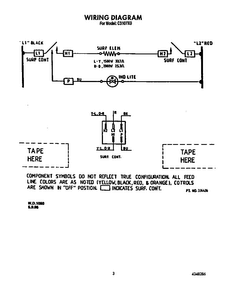 Wiring Diagram Diagram and Parts List for C3107L0  Roper Range