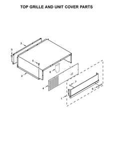 Top Grille And Unit Cover Parts Diagram and Parts List for KBSN608ESS01  KitchenAid Refrigerator
