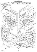 LINER Diagram and Parts List for KTRC19ELBL00  KitchenAid Refrigerator