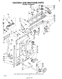 CONTROL AND REAR PANEL Diagram and Parts List for LA5460XMW1  Whirlpool Washer