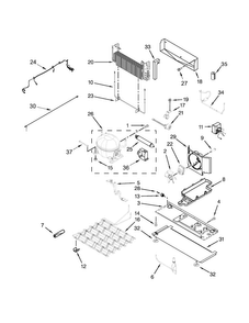 Unit Parts Diagram and Parts List for WRF767SDEM00  Whirlpool Refrigerator