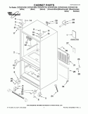 CABINET PARTS Diagram and Parts List for GX2FHDXVB00  Whirlpool Refrigerator