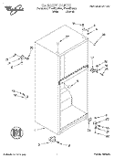 CABINET Diagram and Parts List for ET14NKXGW01  Whirlpool Refrigerator