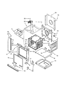 Part Location Diagram of W10784377 Whirlpool TOP-OVEN