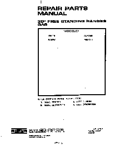 Front Cover Diagram and Parts List for F4057*1  Roper Range