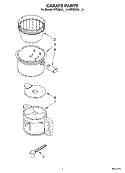 CARAFE PARTS Diagram and Parts List for 4KPCM050PM0  KitchenAid Coffee Maker