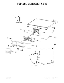 Part Location Diagram of W10512584 Whirlpool SHIELD