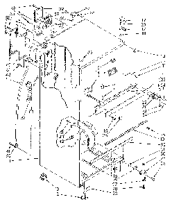 Cabinet Diagram and Parts List for ET18JKYSG03  Whirlpool Refrigerator
