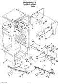 LINER PARTS Diagram and Parts List for TT18SKXRD02  Estate Refrigerator