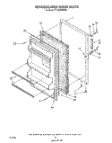 Part Location Diagram of 2151719 Whirlpool Panel, Refrigerator Door (Also Order Item 21)