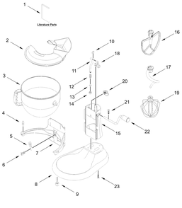Base And Pedestal Unit Diagram and Parts List for 5KSM60SPXFER1,5KSM60SPXFCU1  Whirlpool Mixer