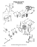 UPPER UNIT PARTS Diagram and Parts List for KBFO42FTX05  KitchenAid Refrigerator