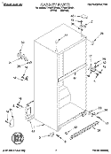 CABINET Diagram and Parts List for TT18DKXDW01  Estate Refrigerator