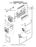 ICEMAKER PARTS Diagram and Parts List for WRT771RWYW01  Whirlpool Refrigerator