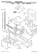 OVEN PARTS Diagram and Parts List for KEBC278KSS02  KitchenAid Wall Oven