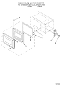DOOR AND LATCH Diagram and Parts List for MT3090XAQ0  Whirlpool Microwave