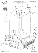 CABINET, LITERATURE Diagram and Parts List for 7GD27DFXFT01  Whirlpool Refrigerator