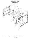 OVEN DOOR , LITERATURE AND OPTIONAL Diagram and Parts List for RS630PXK1  Whirlpool Range