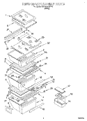 REFRIGERATOR SHELF Diagram and Parts List for 3XARG497WP01  Whirlpool Refrigerator