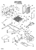 UNIT PARTS Diagram and Parts List for TS25AGXRD00  Estate Refrigerator