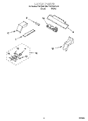 LATCH PARTS Diagram and Parts List for YGSC308PJB0  Whirlpool Microwave Oven Combo