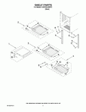 SHELF PARTS Diagram and Parts List for KUWO24LSBX02  KitchenAid Wine and Beverage Cooler