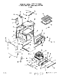 Lower Body Diagram and Parts List for 1835*3A  Roper Range