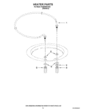 HEATER PARTS Diagram and Parts List for KUDE60SXSS3  KitchenAid Dishwasher