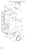 REFRIGERATOR LINER Diagram and Parts List for 3XARG488G00  Whirlpool Refrigerator