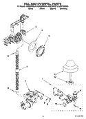FILL AND OVERFILL PARTS Diagram and Parts List for KUDP02IRWH4  KitchenAid Dishwasher