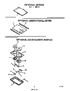 ^griddle Diagram and Parts List for N9357*0  Roper Range