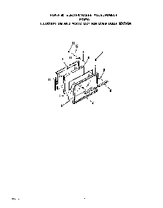 Oven Door Diagram and Parts List for F5357*0  Roper Range