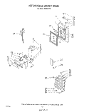 ICE DOOR AND WATER TANK Diagram and Parts List for 8624W1B  Roper Refrigerator