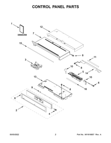Part Location Diagram of W11602625 Whirlpool SCREW