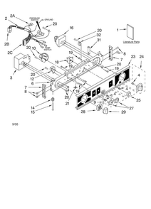 Washer/dryer Control Panel Parts Diagram and Parts List for 1101820296  Kenmore Washer Dryer Combo