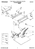 TOP AND CONSOLE, LIT/OPTIONAL Diagram and Parts List for TGDL400BW0  Whirlpool Dryer