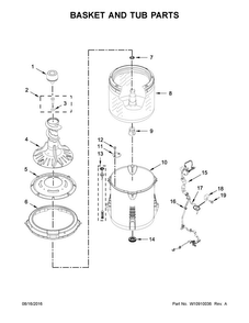 Part Location Diagram of W10780045 Whirlpool Suspension Rod Kit