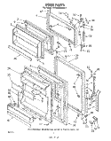 DOOR Diagram and Parts List for ET18MK1LWR1  Whirlpool Refrigerator