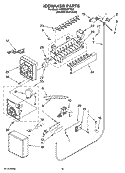 ICEMAKER PARTS Diagram and Parts List for KBRS36FTX02  KitchenAid Refrigerator
